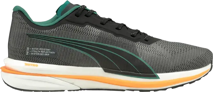  Puma Velocity Nitro WTR &#039;Black Orange Glow&#039;