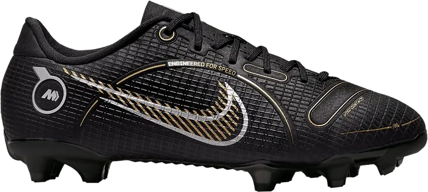  Nike Mercurial Vapor 14 Academy MG GS &#039;Black Metallic Gold&#039;