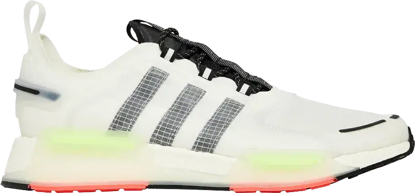  Adidas adidas NMD V3 Crystal White Signal Green Solar Pink