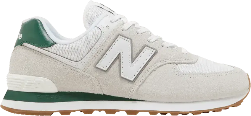  New Balance 574 White Green Gum