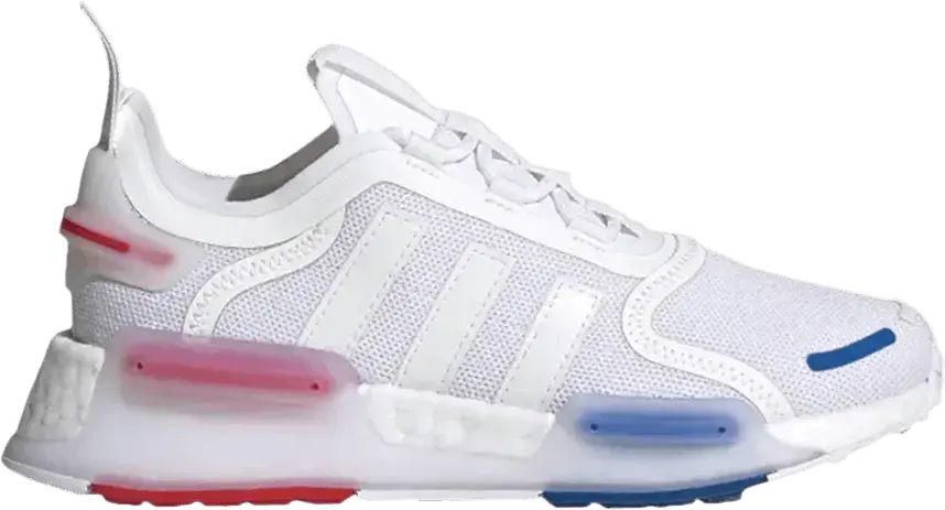  Adidas adidas NMD V3 White Red Blue (GS)