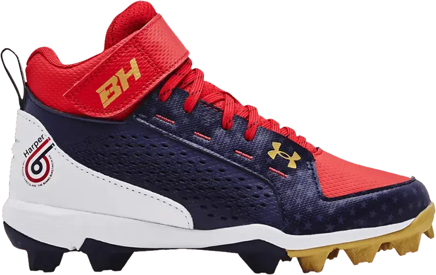 Under Armour Harper 6 Mid RM LE GS &#039;White Midnight Navy&#039;