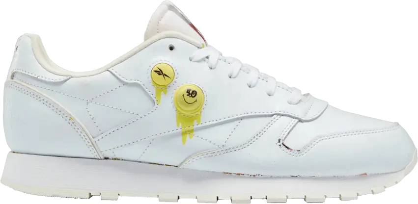  Reebok Classic Leather Pump 50th Anniversary Smiley