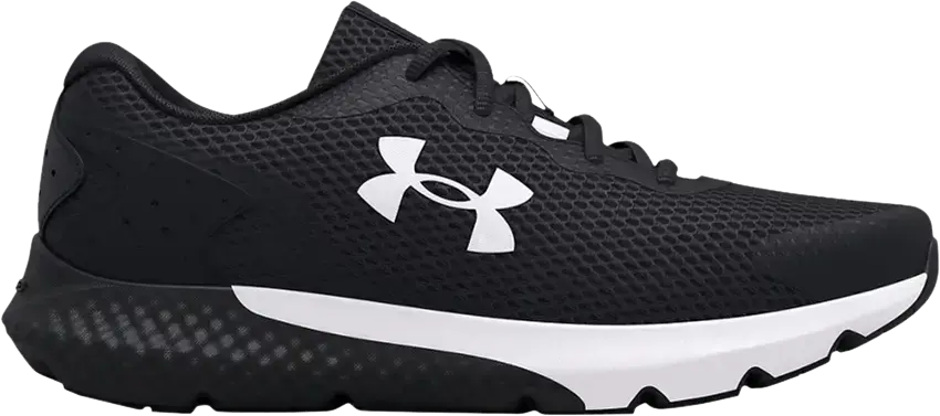  Under Armour Charged Rogue 3 GS &#039;Black White&#039;