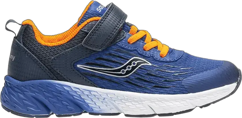  Saucony Wind A/C Big Kid &#039;Navy&#039;