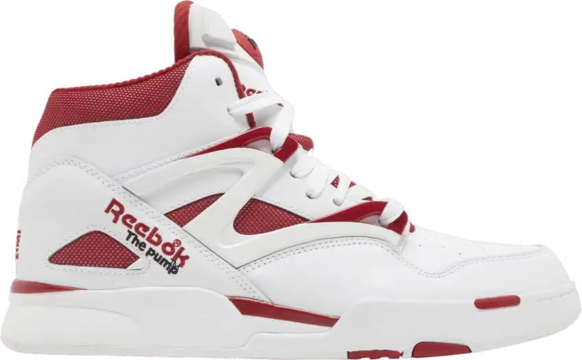  Reebok Pump Omni Zone II White Vector Red