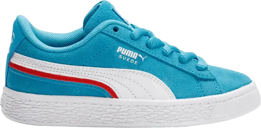  Puma Kool-Aid x Suede Triplex Little Kid &#039;White Blue Atoll&#039;