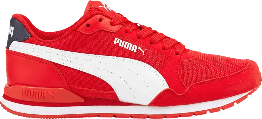  Puma ST Runner v3 Mesh Big Kid &#039;High Risk Red&#039;