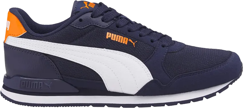  Puma ST Runner v3 Mesh Big Kid &#039;Peacoat Vibrant Orange&#039;