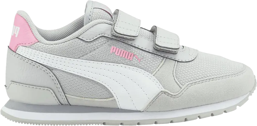  Puma ST Runner v3 Mesh V Little Kid &#039;Grey Violet Prism Pink&#039;