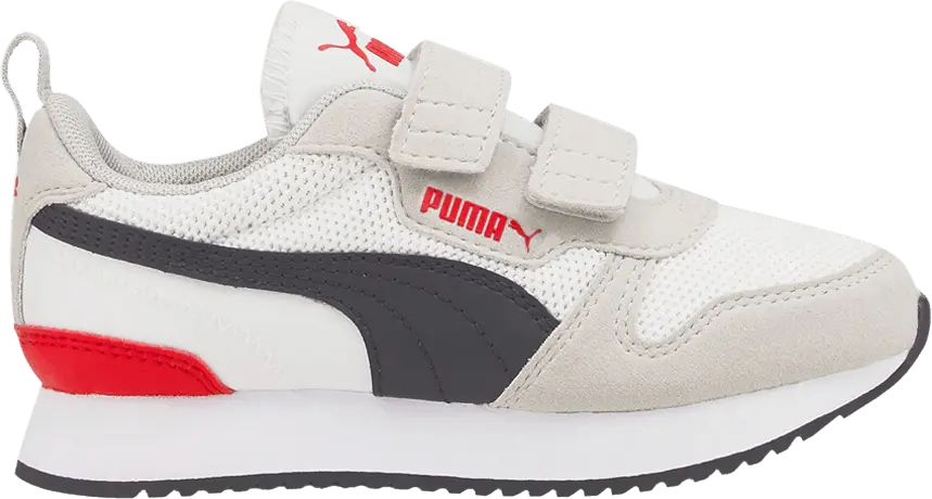  Puma R78 Little Kid &#039;White High Risk Red&#039;