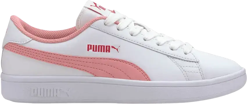  Puma Smash v2 Leather Big Kid &#039;White Peony&#039;