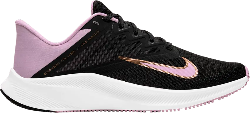  Nike Wmns Quest 3 &#039;Black Light Arctic Pink&#039;