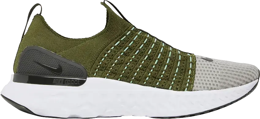 Nike React Phantom Run Flyknit 2 Rough Green Sequoia