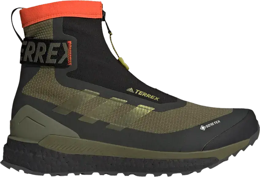  Adidas Terrex Free Hiker Cold.RDY &#039;Focus Olive Impact Orange&#039;