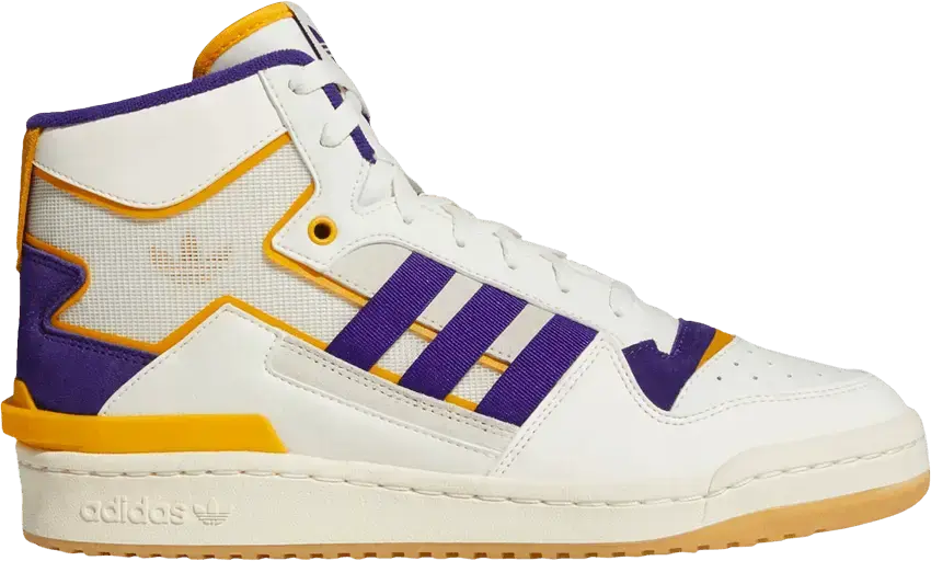  Adidas adidas Forum Exhibit Mid Inside Out White Purple Gold