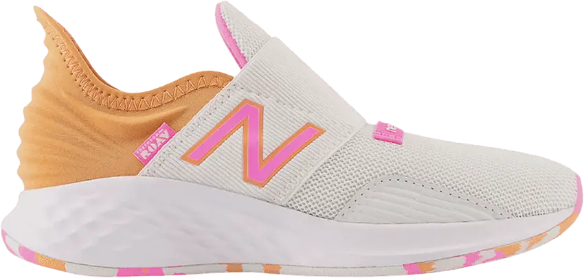  New Balance Fresh Foam Roav Slip-On Little Kid &#039;Nimbus Cloud Peach Glaze&#039;