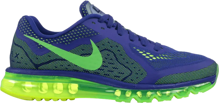  Nike Air Max 2014 Dp Royal Blue/Elctrc Green-Volt-Black