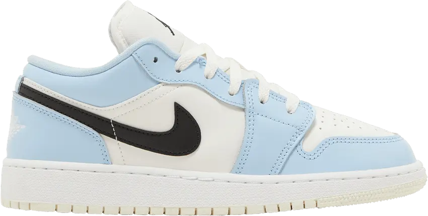  Jordan 1 Low Ice Blue Black (GS)