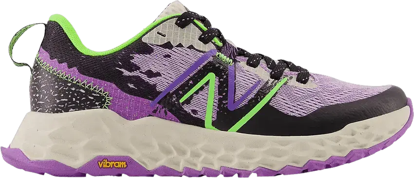  New Balance Fresh Foam Hierro v7 Big Kid Wide &#039;Electric Purple Pixel Green&#039;