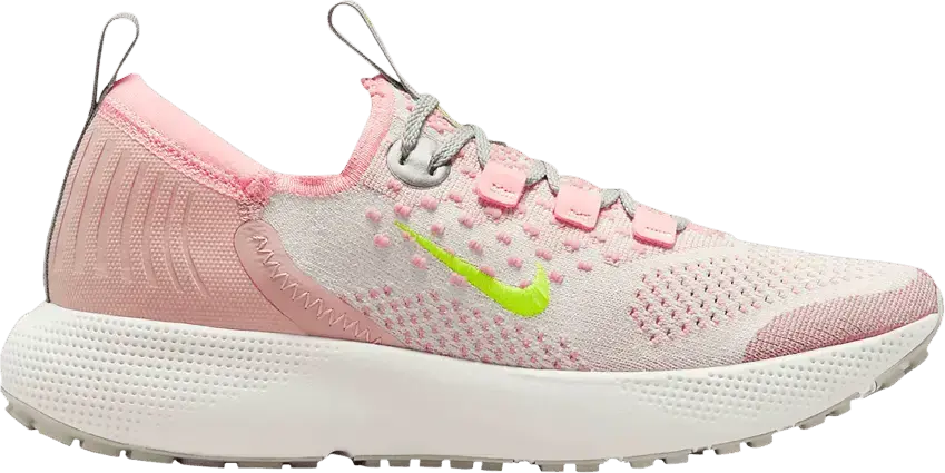  Nike Wmns React Escape Run Flyknit &#039;Pink Oxford Volt&#039;