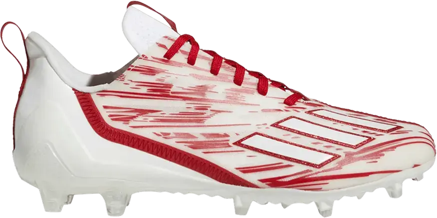  Adidas Adizero Cleats &#039;White Team Power Red&#039;