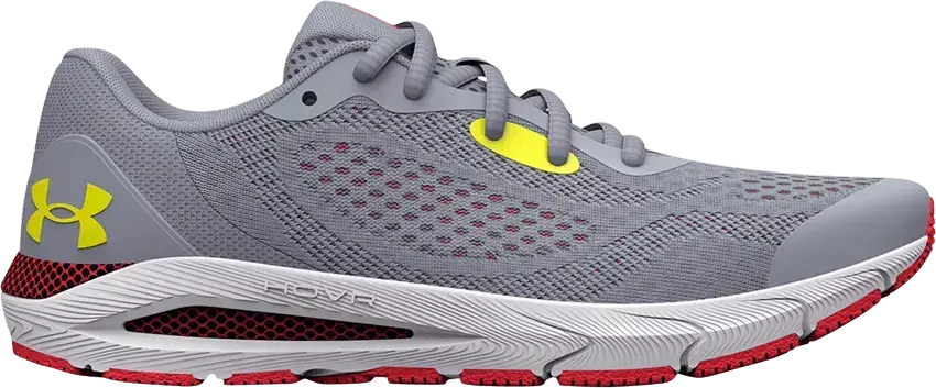  Under Armour HOVR Sonic 5 GS &#039;Mod Grey Bolt Red&#039;