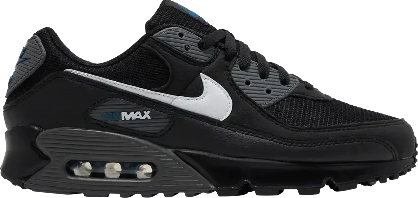 Nike Air Max 90 Black Marina Iron Grey White
