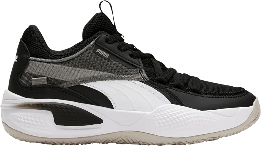  Puma Court Rider Jr &#039;Black White&#039;