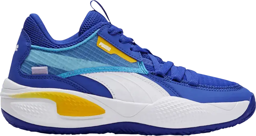  Puma Court Rider Jr &#039;Dazzling Blue Saffron&#039;