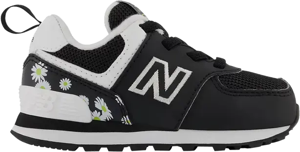  New Balance 574 Bungee Toddler Wide &#039;Black Florals&#039;