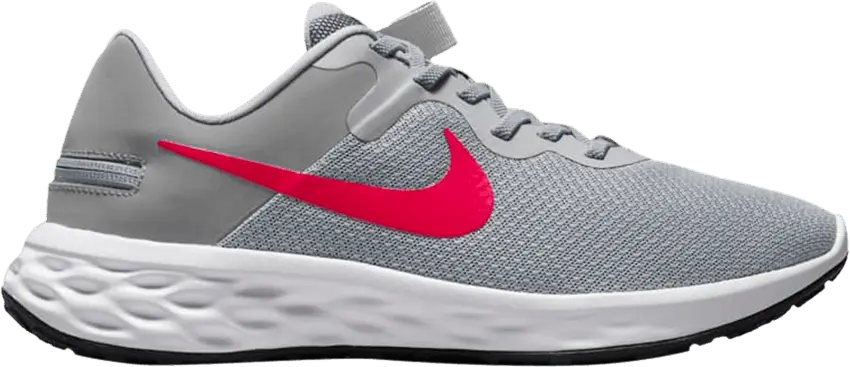  Nike Revolution 6 FlyEase Next Nature &#039;Light Smoke Grey Siren Red&#039;