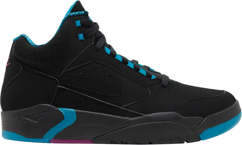  Nike Air Flight Lite II Mid Black Cyber Teal