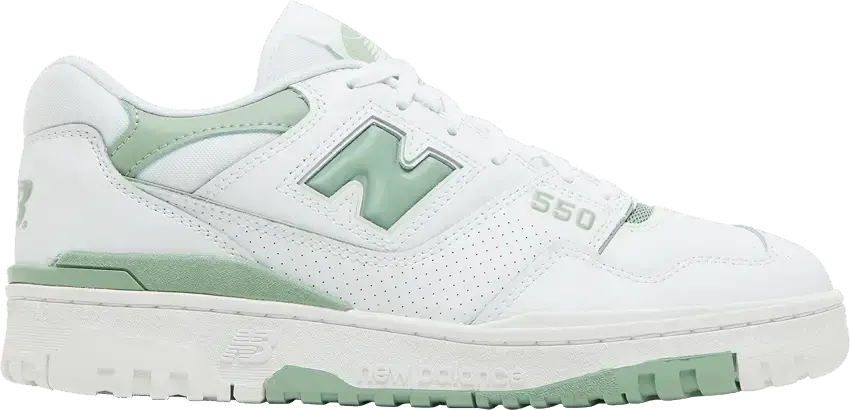  New Balance 550 White Mint Green