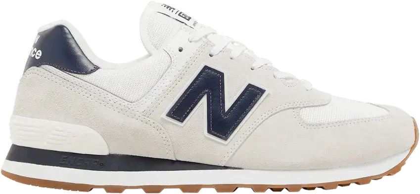  New Balance 574 White Navy Gum