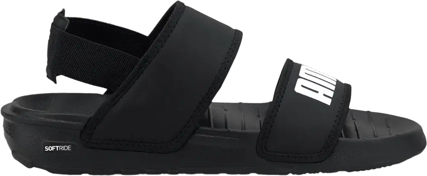  Puma Soft Sandal Jr &#039;Black White&#039;