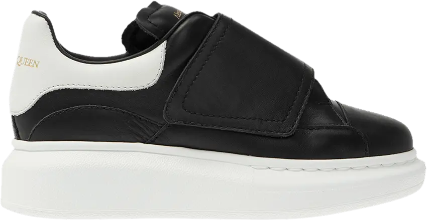  Alexander Mcqueen Alexander McQueen Oversized Grip-Strap Sneaker Kids &#039;Black White&#039; 2022