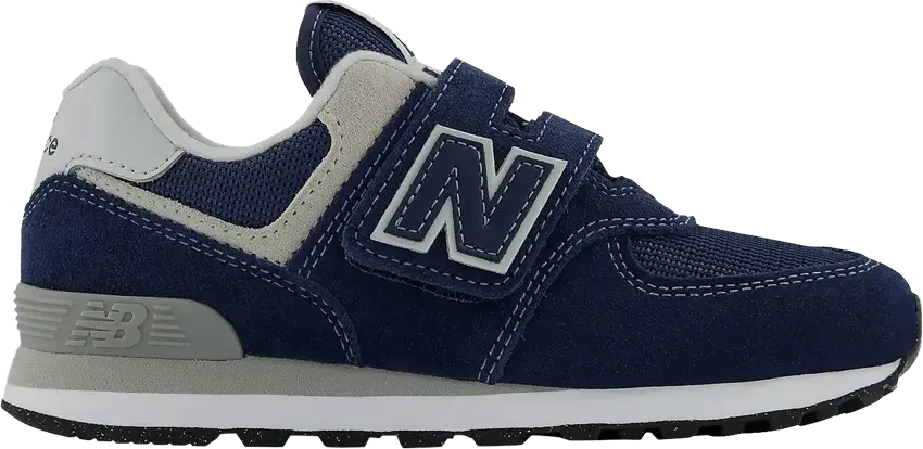  New Balance 574 Hook and Loop Little Kid Wide &#039;Core Pack - Navy&#039;