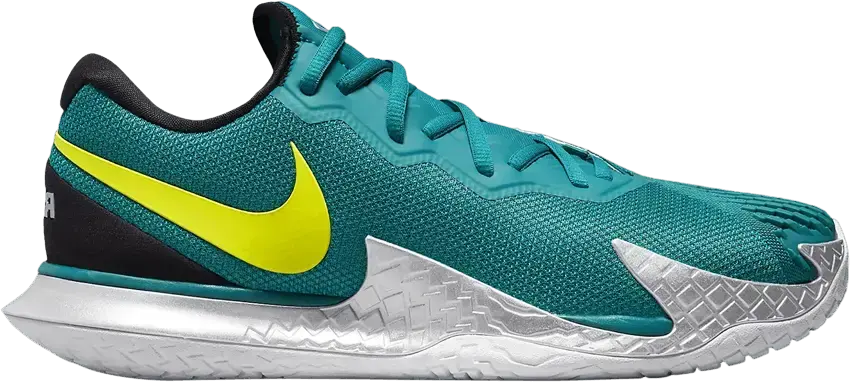  NikeCourt Zoom Vapor Cage 4 Rafa &#039;Bright Spruce Atomic Green&#039;