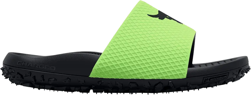 Under Armour Project Rock Slide &#039;Quirky Lime&#039;