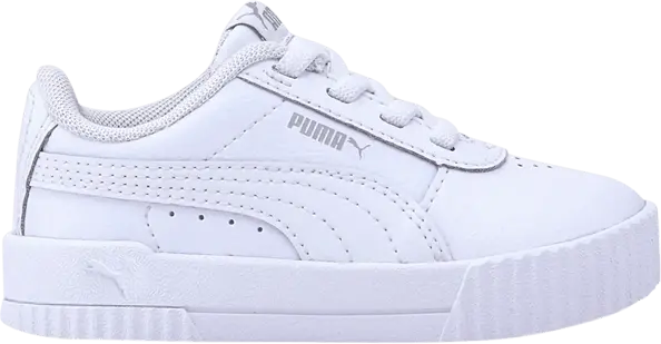  Puma Carina Leather Infant &#039;White Grey Violet&#039;