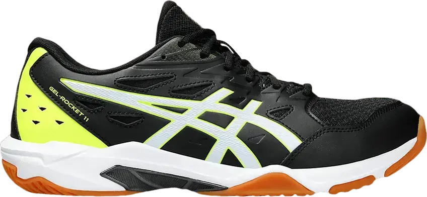  Asics Gel Rocket 11 Wide &#039;Black Fluo Yellow&#039;