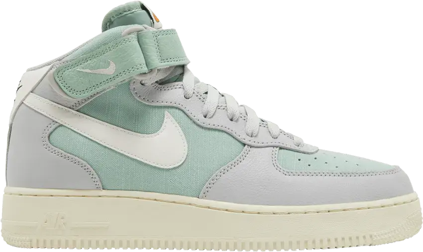  Nike Air Force 1 Mid &#039;07 LX Grey Fog Enamel Green