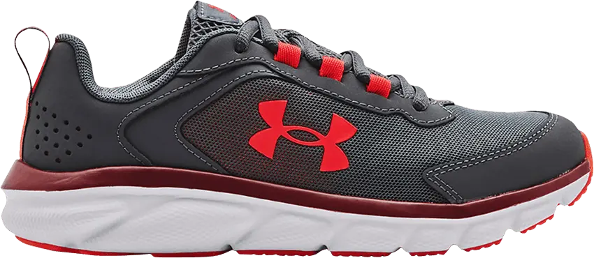  Under Armour Assert 9 GS &#039;Pitch Grey Chestnut Red&#039;