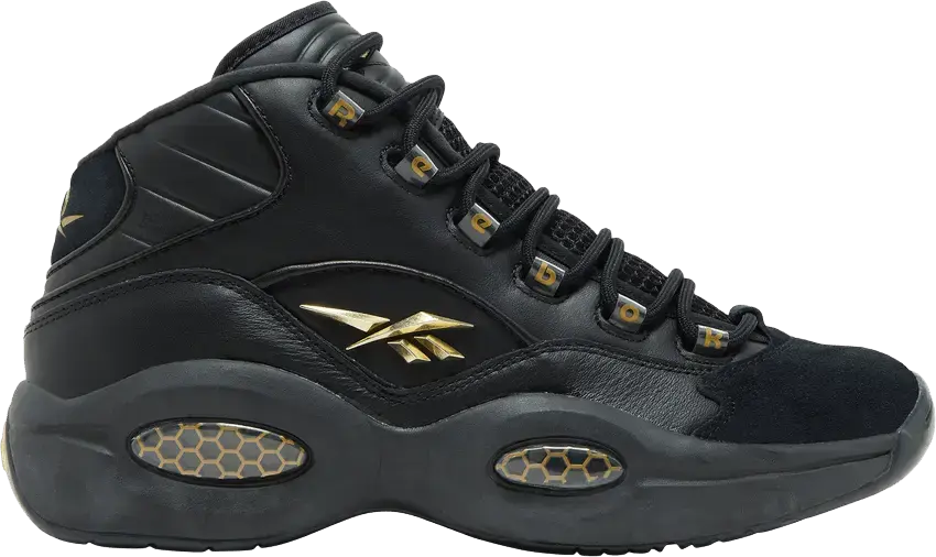  Reebok Question Mid Black Gold