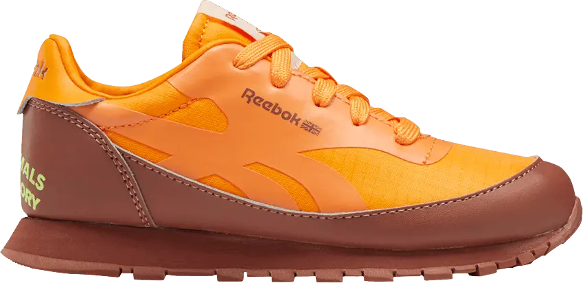  Reebok The Animals Observatory x Classic Leather Little Kid &#039;Boulder Brown Bright Orange&#039;