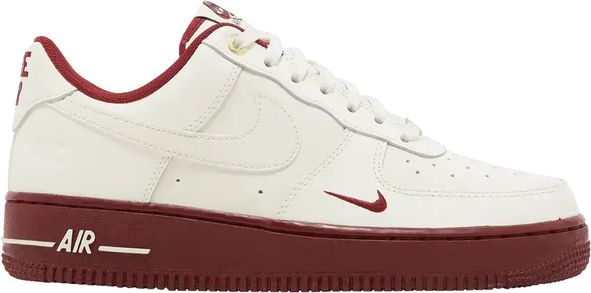  Nike Air Force 1 Low &#039;07 SE 40th Anniversary Edition Sail Team Red (Women&#039;s)