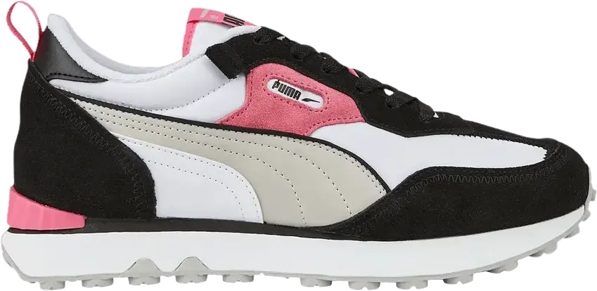  Puma Wmns Rider FV &#039;Vintage - White Black Pink&#039;