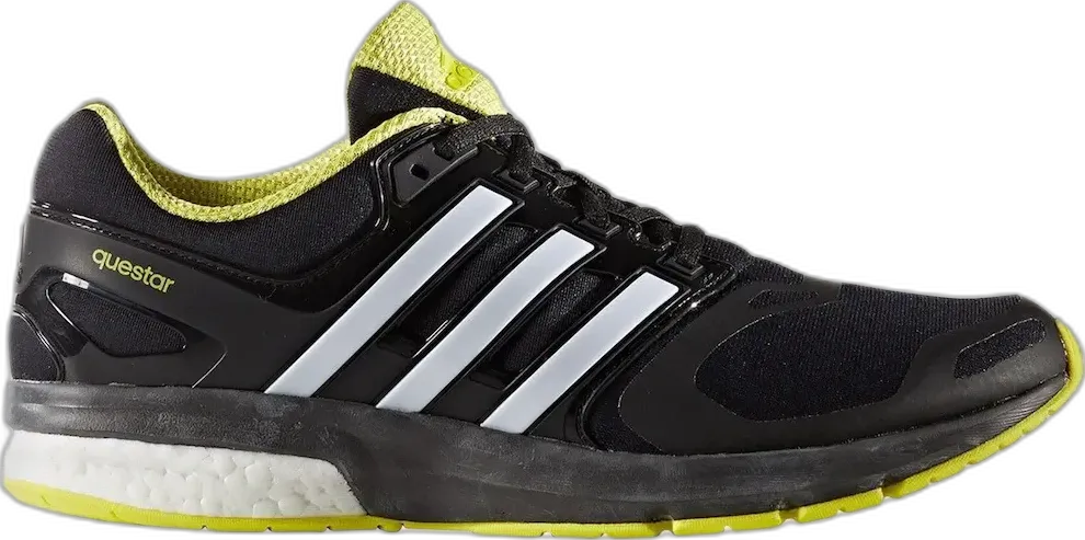  Adidas adidas Questar Boost TF Core Black Sonic Yellow