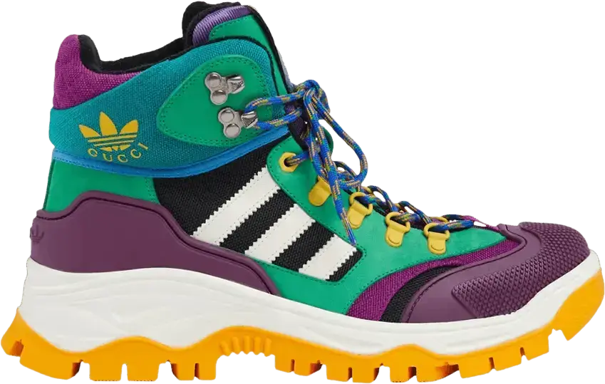 Adidas x Gucci Lace Up Boot &#039;Purple Green&#039;